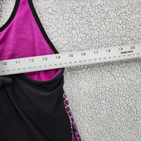 Xersion Tank Top Womens Large Athletic Purple Black Workout Gym Yoga - Picture 2 of 9